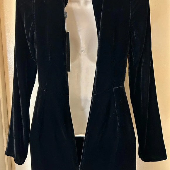 For Love and Lemons black velvet Collette midi size XS - Picture 11 of 14